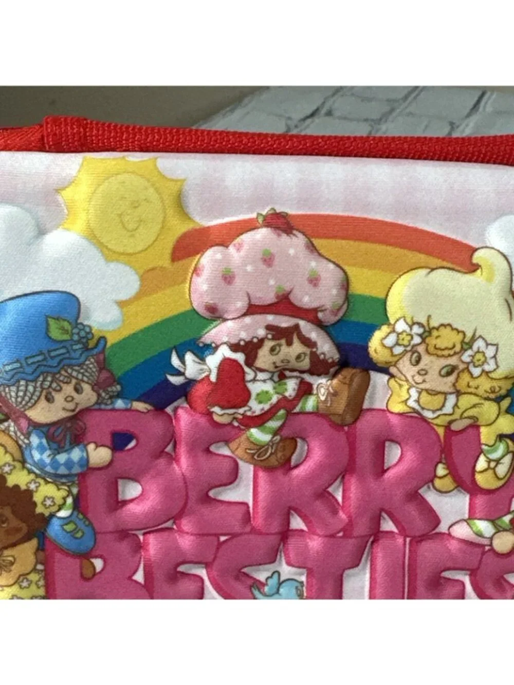 Strawberry Shortcake Molded Zip Around Pencil/Pen Case NWOT